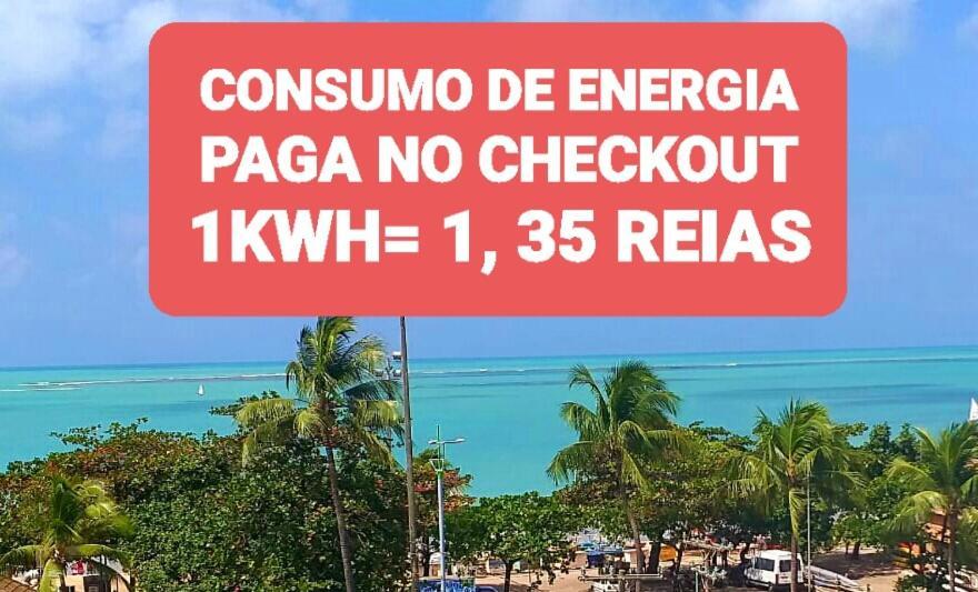 Na Beira Mar De Pajucara- Edif Neo- Apartamento Quarto E Sala- Tem Varanda - Vista Lateral Do Mar- Rua Julio Plech Filho 60 Esquina Com Avenida Doutor Antonio Gouveia - Consumo Eletrico E Pago No Ckeck-Out 1Kwh E 1,35 Reias มาเซโอ ภายนอก รูปภาพ