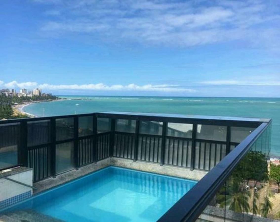 Na Beira Mar De Pajucara- Edif Neo- Apartamento Quarto E Sala- Tem Varanda - Vista Lateral Do Mar- Rua Julio Plech Filho 60 Esquina Com Avenida Doutor Antonio Gouveia - Consumo Eletrico E Pago No Ckeck-Out 1Kwh E 1,35 Reias มาเซโอ ภายนอก รูปภาพ